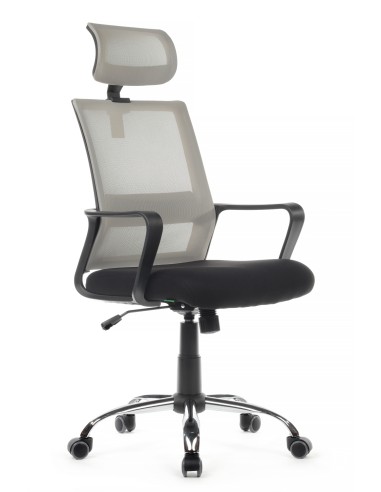 Кресло RV Design Mint RCH 1029HB Чёрный/Серый