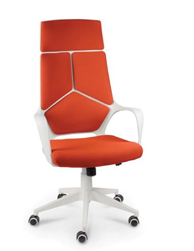 Кресло офисное Norden IQ White/orange Оранжевый