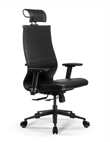 Кресло Метта SynchroSit NL-KL3 Black Edition Черный