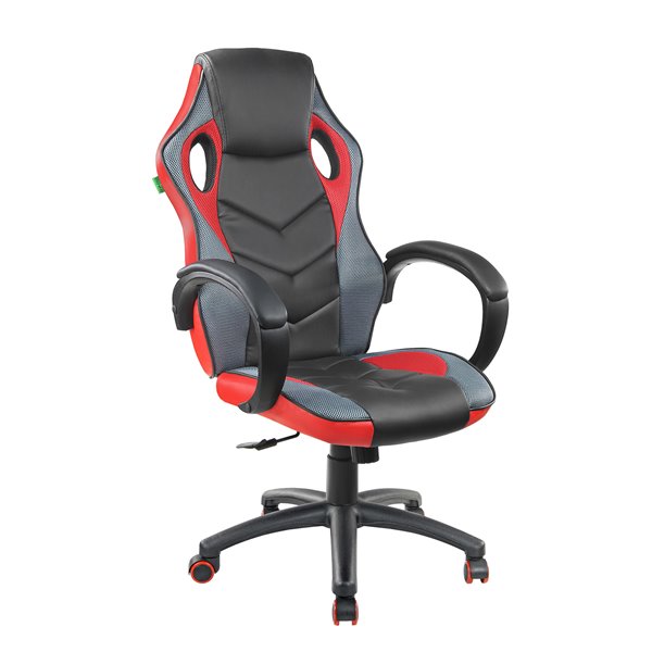 Кресло игровое RV Design 9381H Черный/Красный