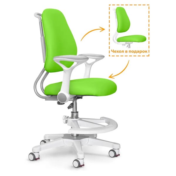 Кресло детское ErgoKids Armrests Зеленый