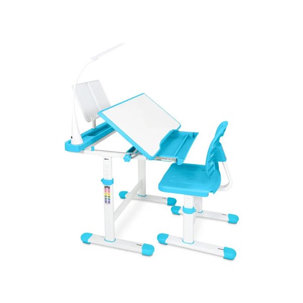Комплект мебели ErgoKids EVO-17 Стол+Кресло Белый/Голубой