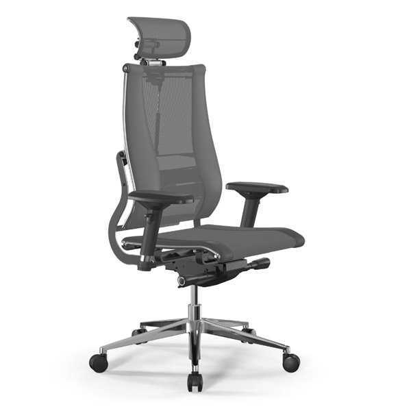 Кресло Метта Move B2-14D - YM93+Infinity Серый/Темно-серый