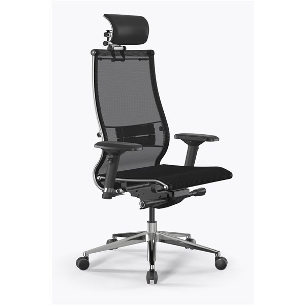 Кресло Samurai S-3.05_L2-5D - Mesh(TS) Черный